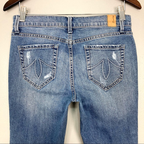 Level 99 Aubrey Skinny Jeans Women’s Size 26 Slouchy Released Hems Distressed - Picture 6 of 10